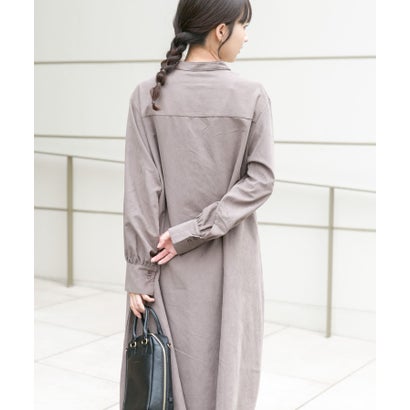 アイテムズ アーバンリサーチ ITEMS URBAN RESEARCH フェザーベストコンビワンピース （グレー）｜詳細画像