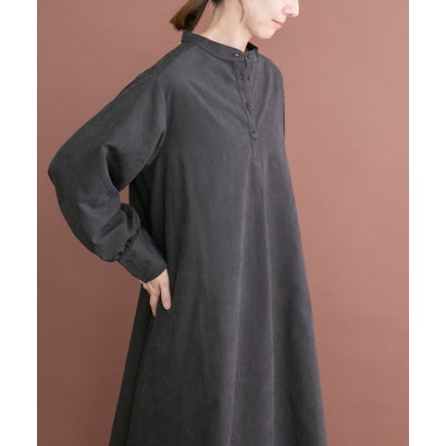 アイテムズ アーバンリサーチ ITEMS URBAN RESEARCH フェザーベストコンビワンピース （ブラック）｜詳細画像