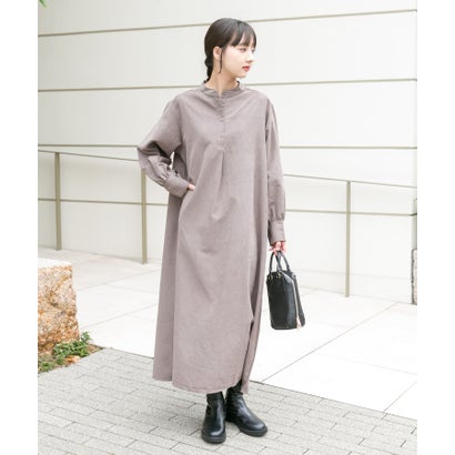 アイテムズ アーバンリサーチ ITEMS URBAN RESEARCH フェザーベストコンビワンピース （ブラック）｜詳細画像