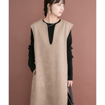 フェイクスエードジャンスカ （ブラウン）｜詳細画像