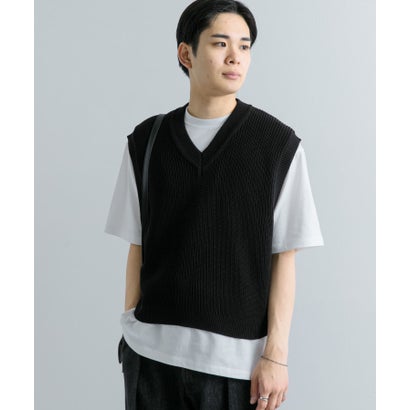 アゼアミクロップドニットベスト （BLACK）｜詳細画像
