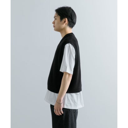 アゼアミクロップドニットベスト （BLACK）｜詳細画像