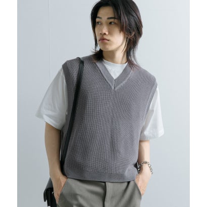 アゼアミクロップドニットベスト （BLACK）｜詳細画像