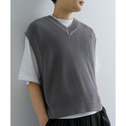 アゼアミクロップドニットベスト （BLACK）｜詳細画像