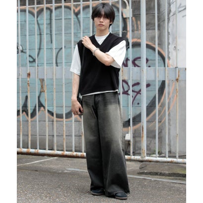 アゼアミクロップドニットベスト （BLACK）｜詳細画像