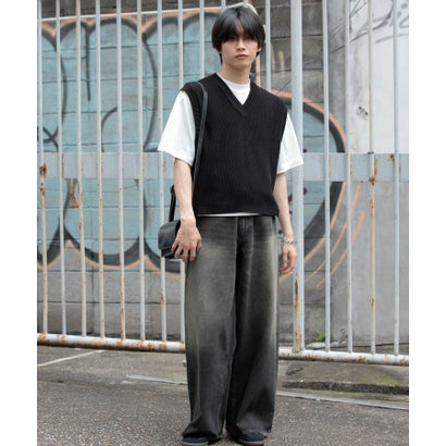 アゼアミクロップドニットベスト （BLACK）｜詳細画像