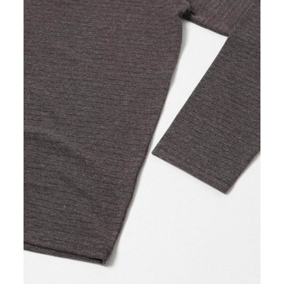 センス オブ プレイス バイ アーバンリサーチ SENSE OF PLACE by URBAN RESEARCH ブラッシュドボーダーロングTシャツ （ボルドー）｜詳細画像