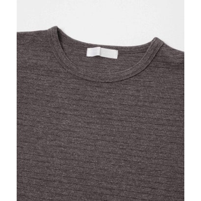 センス オブ プレイス バイ アーバンリサーチ SENSE OF PLACE by URBAN RESEARCH ブラッシュドボーダーロングTシャツ （ブラック）｜詳細画像