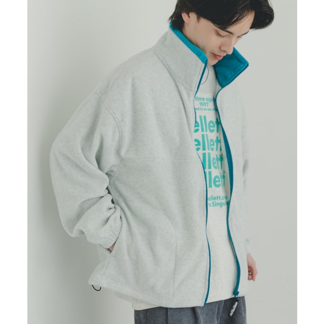 DISCUS スタンドカラー配色フルZIP JACKET （ホワイト系その他）