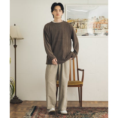 センス オブ プレイス バイ アーバンリサーチ SENSE OF PLACE by URBAN RESEARCH エアフェザーロングTシャツ （ブラウン）｜詳細画像