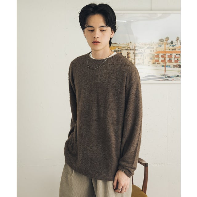 エアフェザーロングTシャツ （ブラウン）