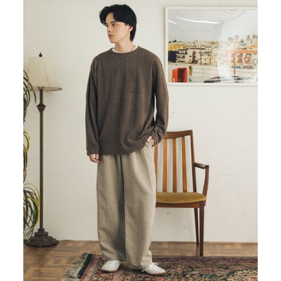 センス オブ プレイス バイ アーバンリサーチ SENSE OF PLACE by URBAN RESEARCH エアフェザーロングTシャツ （ブラック）｜詳細画像