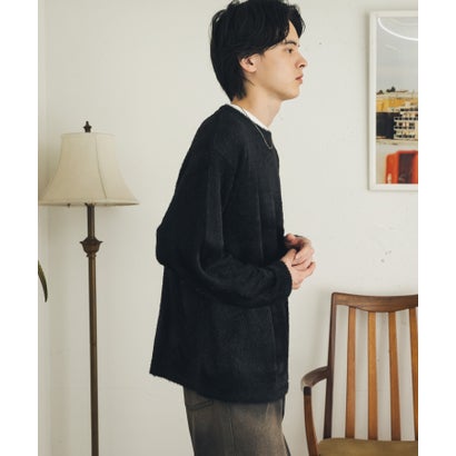 センス オブ プレイス バイ アーバンリサーチ SENSE OF PLACE by URBAN RESEARCH エアフェザーロングTシャツ （ブラック）｜詳細画像