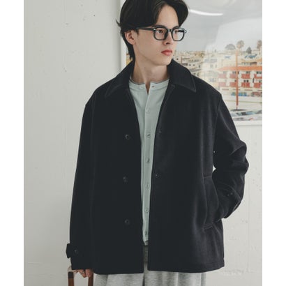 センス オブ プレイス バイ アーバンリサーチ SENSE OF PLACE by URBAN RESEARCH 『静電気防止』バルマカーンショートブルゾン （カーキ）｜詳細画像