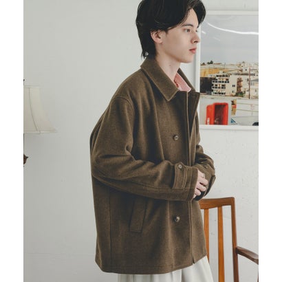 センス オブ プレイス バイ アーバンリサーチ SENSE OF PLACE by URBAN RESEARCH 『静電気防止』バルマカーンショートブルゾン （カーキ）｜詳細画像