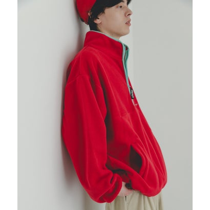 センス オブ プレイス バイ アーバンリサーチ SENSE OF PLACE by URBAN RESEARCH 『別注』DISCUS ATHLETIC フリースハーフジップ （オートミール）｜詳細画像