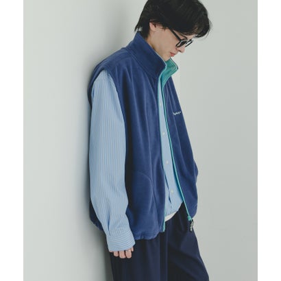 センス オブ プレイス バイ アーバンリサーチ SENSE OF PLACE by URBAN RESEARCH 『別注』DISCUS ATHLETIC フリースベスト （ブルー）｜詳細画像