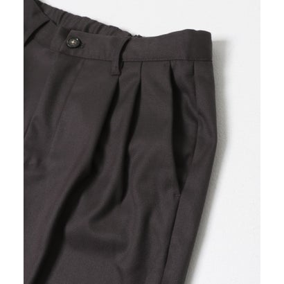 センス オブ プレイス バイ アーバンリサーチ SENSE OF PLACE by URBAN RESEARCH 『イージーケア』ウールタッチ2タックテーパードパンツ （チャコールグレー）｜詳細画像
