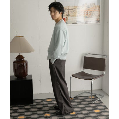 センス オブ プレイス バイ アーバンリサーチ SENSE OF PLACE by URBAN RESEARCH 『イージーケア』ウールタッチ2タックワイドドパンツ （チャコールグレー）｜詳細画像