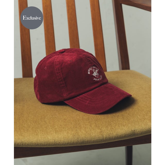 『別注』BEVERLY HILLS POLO CLUB×SENSE OF PLACE CORDUROY CAP （ボルドー）