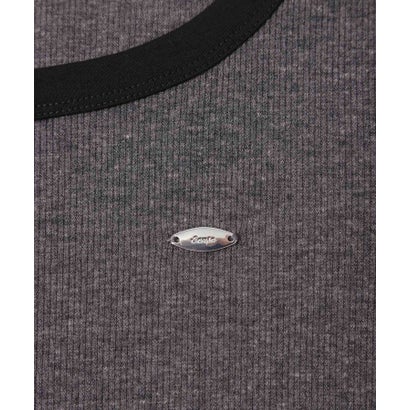 センス オブ プレイス バイ アーバンリサーチ SENSE OF PLACE by URBAN RESEARCH ラウンドネックリブTシャツ （グレー）｜詳細画像