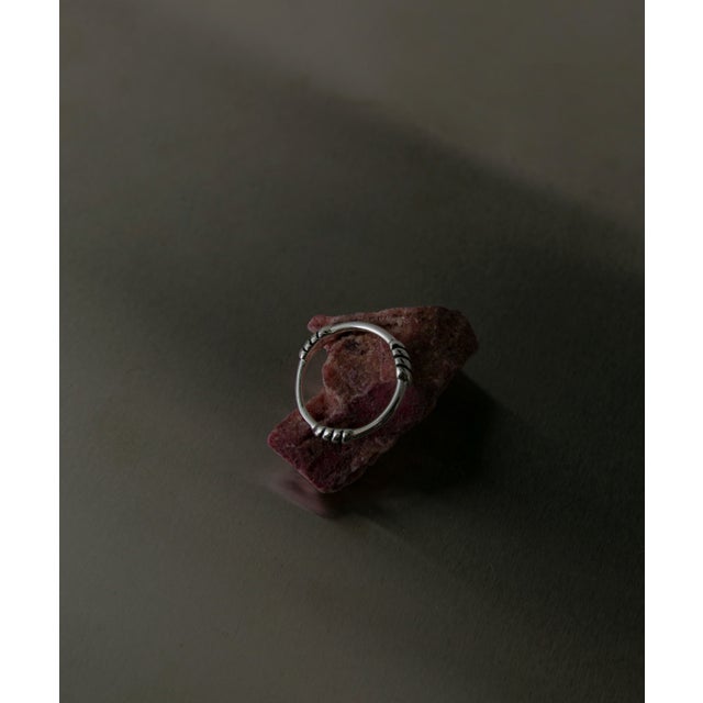 so’ textured knot thin ring （シルバー）