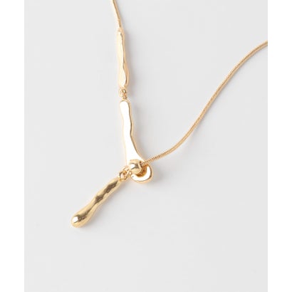 スメリー SMELLY ニュアンスメタルバースライドネックレス （ゴールド）｜詳細画像