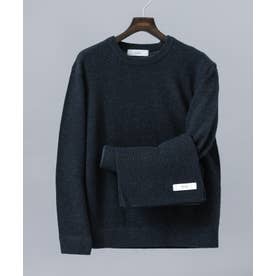 ウールカシミヤニット＋マフラーセット （ブルー系その他）