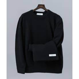 ウールカシミヤニット＋マフラーセット （ブラック）