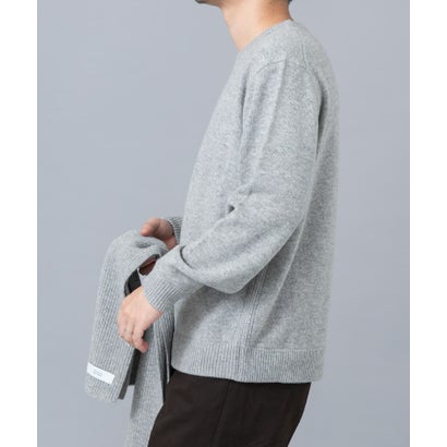 アーバンリサーチ ロッソ URBAN RESEARCH ROSSO ウールカシミヤニット＋マフラーセット （グレー）｜詳細画像