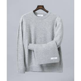 ウールカシミヤニット＋マフラーセット （グレー）