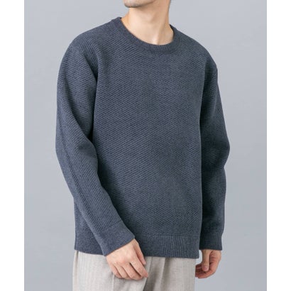 アーバンリサーチ ロッソ URBAN RESEARCH ROSSO 『マシンウォッシャブル』カルゼモールニット （グレー系その他）｜詳細画像