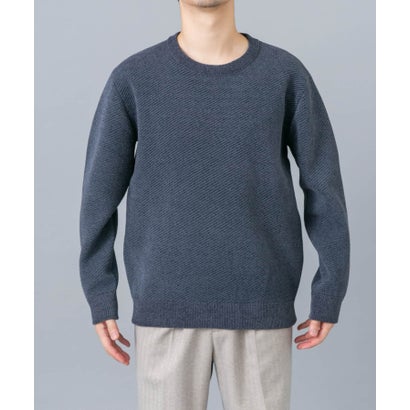 アーバンリサーチ ロッソ URBAN RESEARCH ROSSO 『マシンウォッシャブル』カルゼモールニット （グレー系その他）｜詳細画像