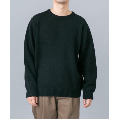 アーバンリサーチ ロッソ URBAN RESEARCH ROSSO シェットランドウールクルーネックニット （カーキ）｜詳細画像