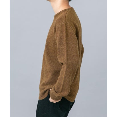 アーバンリサーチ ロッソ URBAN RESEARCH ROSSO シェットランドウールクルーネックニット （マスタード）｜詳細画像