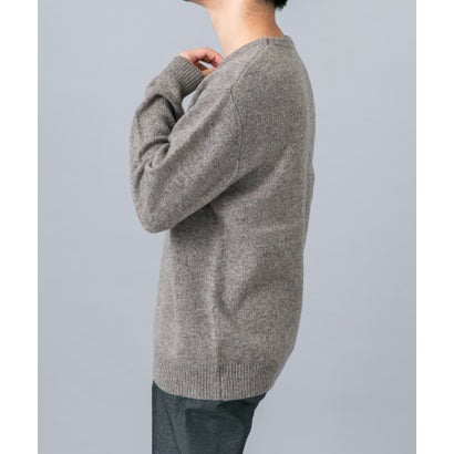 アーバンリサーチ ロッソ URBAN RESEARCH ROSSO シェットランドウールクルーネックニット （ネイビー）｜詳細画像