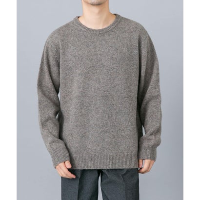 シェットランドウールクルーネックニット （ベージュ系その他）｜詳細画像
