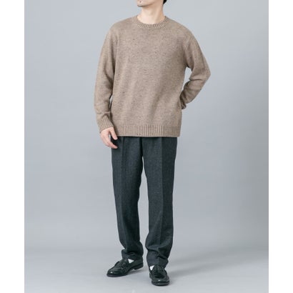 アーバンリサーチ ロッソ URBAN RESEARCH ROSSO 『XLサイズあり』カラーネップクルーネックニット （ベージュ）｜詳細画像