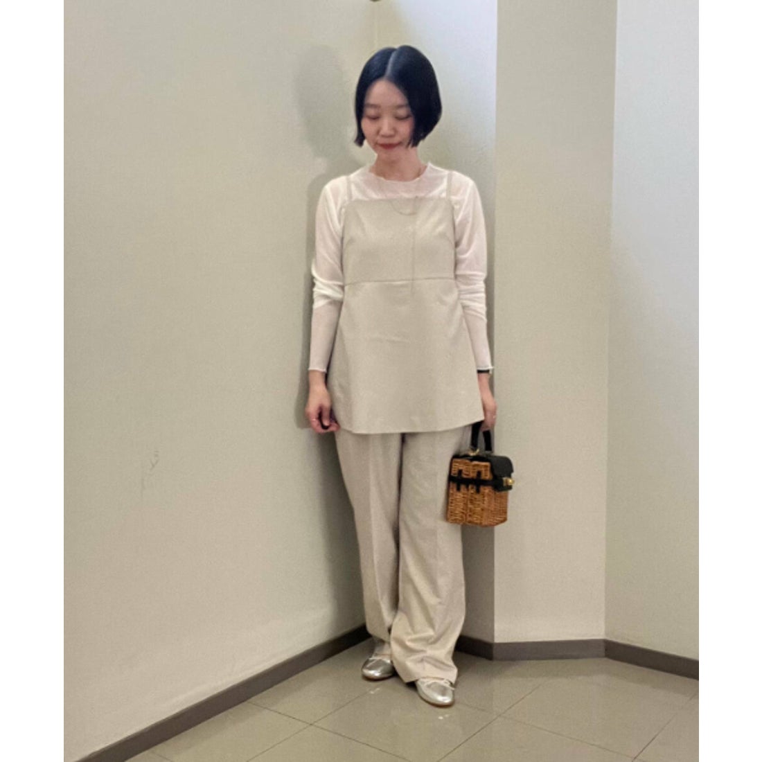 アーバンリサーチ ロッソ URBAN RESEARCH ROSSO レイヤードキャミ 