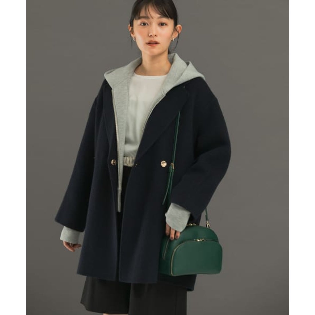 アーバンリサーチ ロッソ URBAN RESEARCH ROSSO ウールカシミヤリバー 