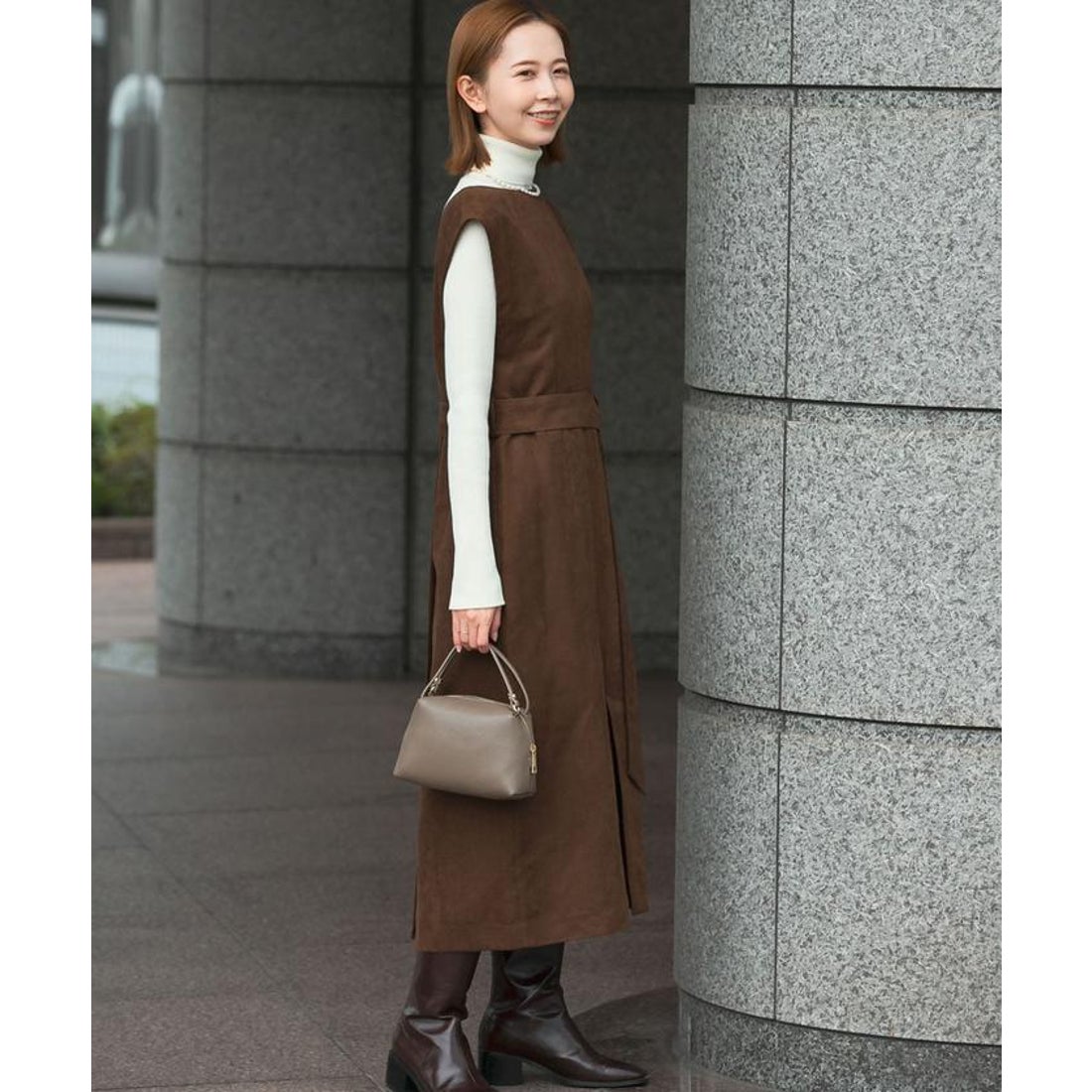 アーバンリサーチ ロッソ URBAN RESEARCH ROSSO 3WAYジレワンピース 