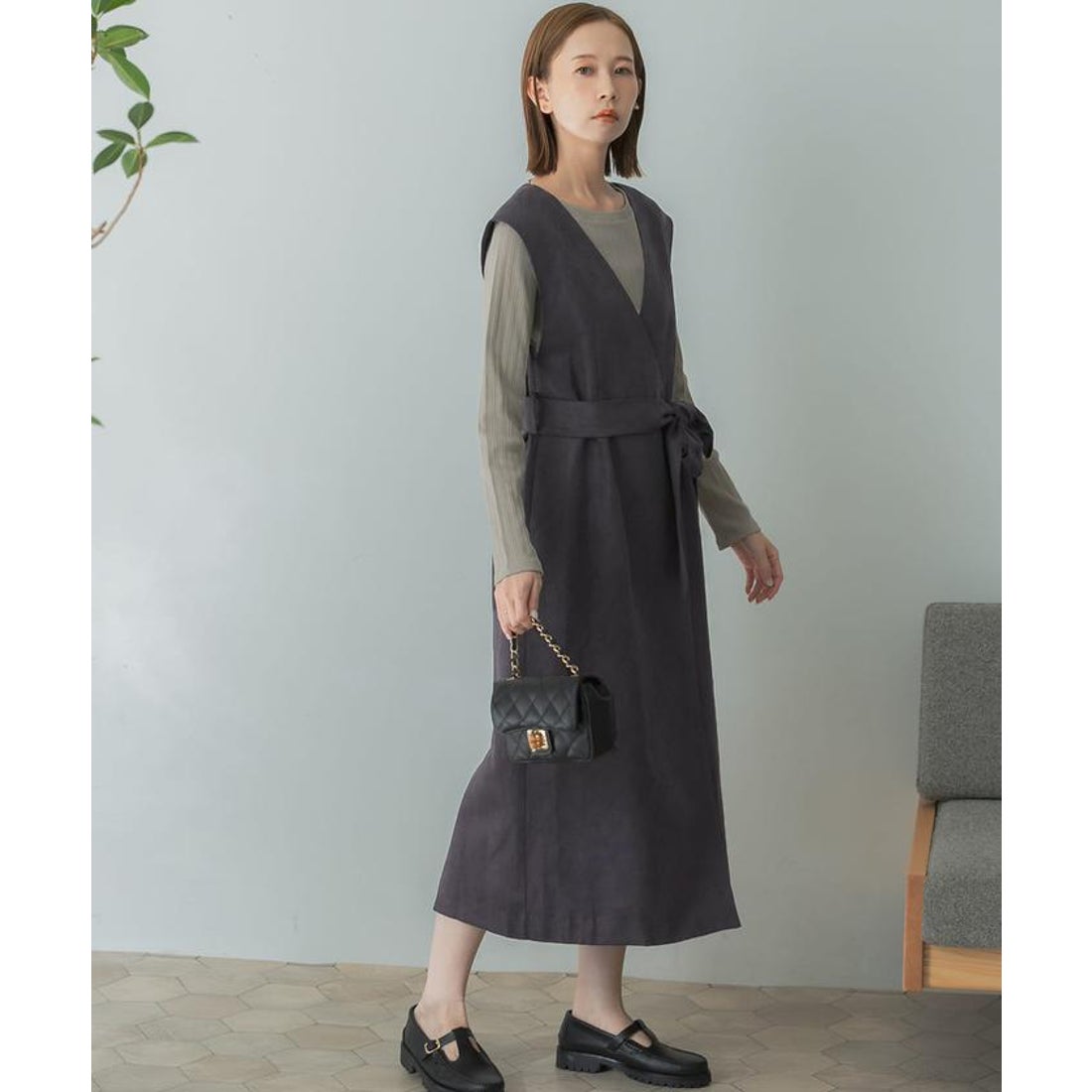 アーバンリサーチ ロッソ URBAN RESEARCH ROSSO 3WAYジレワンピース 