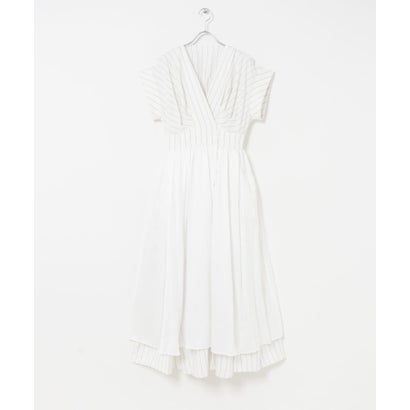 アーバンリサーチ ロッソ URBAN RESEARCH ROSSO ELENDEEK OPEN COLLAR SHIRT ONE-PIECE （チャコールグレー）｜詳細画像