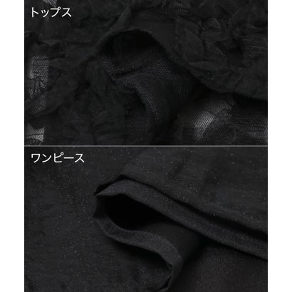 アーバンリサーチ ロッソ URBAN RESEARCH ROSSO kaene フラッフィーフラワーコンビドレス （ブラック）｜詳細画像