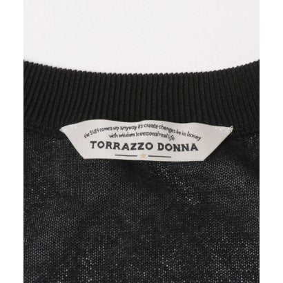 アーバンリサーチ ロッソ URBAN RESEARCH ROSSO Torrazzo Donna CORD LACE SHEER CARDIGAN （ブラック）｜詳細画像