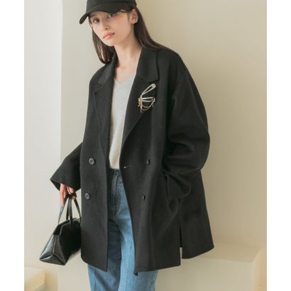 アーバンリサーチ ロッソ URBAN RESEARCH ROSSO カシミヤビーバージャケットコート （キャメル）｜詳細画像
