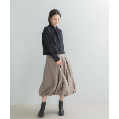 アーバンリサーチ ロッソ URBAN RESEARCH ROSSO 2WAYボウタイウールキュプラシアーシャツ （オフホワイト）｜詳細画像