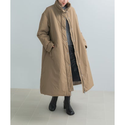 アーバンリサーチ ロッソ URBAN RESEARCH ROSSO PROTAGONISTA STAND COLLAR PADDED COAT （ライトカーキ）｜詳細画像