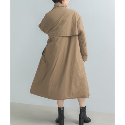 アーバンリサーチ ロッソ URBAN RESEARCH ROSSO PROTAGONISTA STAND COLLAR PADDED COAT （ライトカーキ）｜詳細画像