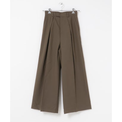 アーバンリサーチ ロッソ URBAN RESEARCH ROSSO タックデザインウールワイドパンツ （モカ）｜詳細画像
